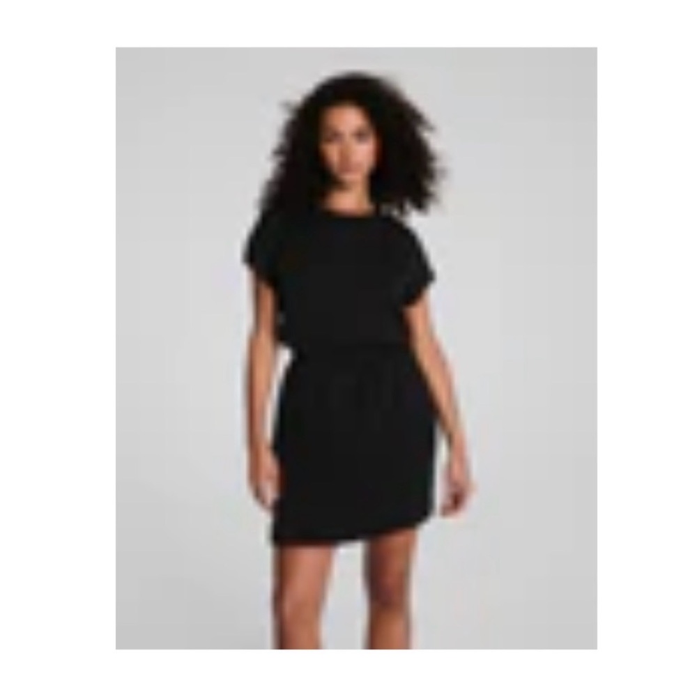 SPANX Black Air Essentials Cinched mini Dress NWT - image 1